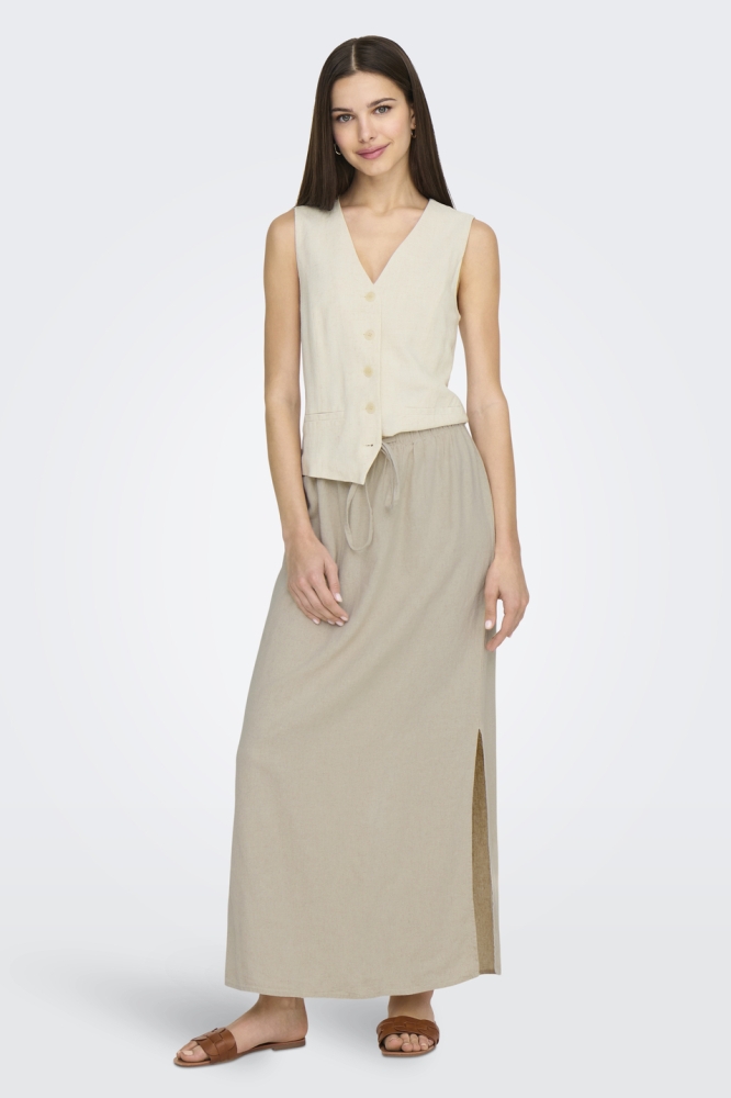 ONLIRIS-SIESTA S/L LINEN BL VEST TL 15348125 MOONBEAM